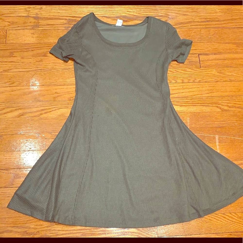 Olive green dress